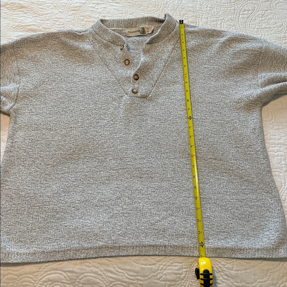 100% Cotton Fieldmaster Henley Sweater - Picture 5 of 8